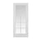 Trimlite Primed 10Lite Clear Tempered Glass Interior French 71/4" LH Prehung Door Brushed Chrome Hinges 3068pri1310CLETLH26D714 - alternate 1